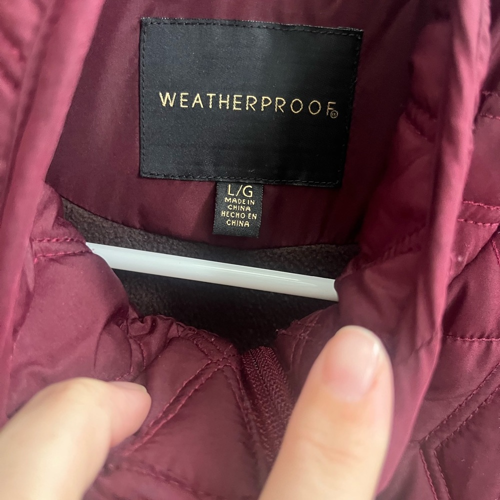 Weatherproof Maroon Quilted Vest - Picture 2 of 5